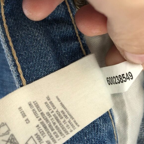 Abercrombie & Fitch Womens Jeans Size 6L Distressed Slim Straight Leg Blue Denim - Picture 10 of 15